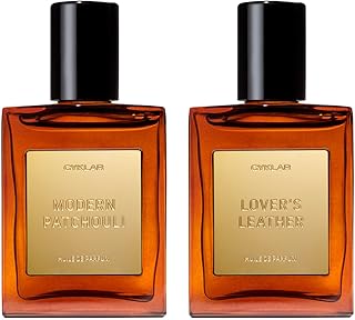 Perfume Oil Roll-On. Travel-Friendly Modern Patchouli & Lover’s Leather Fragrance Bundle