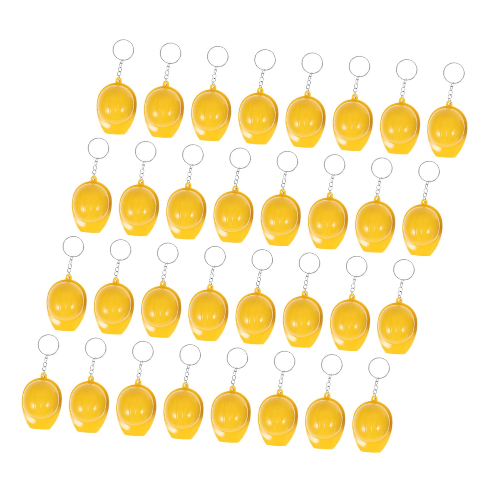 Porte-clés mini casque de sécurité jaune pour ne plus perdre vos clés