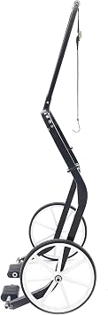 Black Ice Snowmobile Dolly Lift 750 lb. Capacity Easy Move Tires and Leverage Handle for Garage or Shop