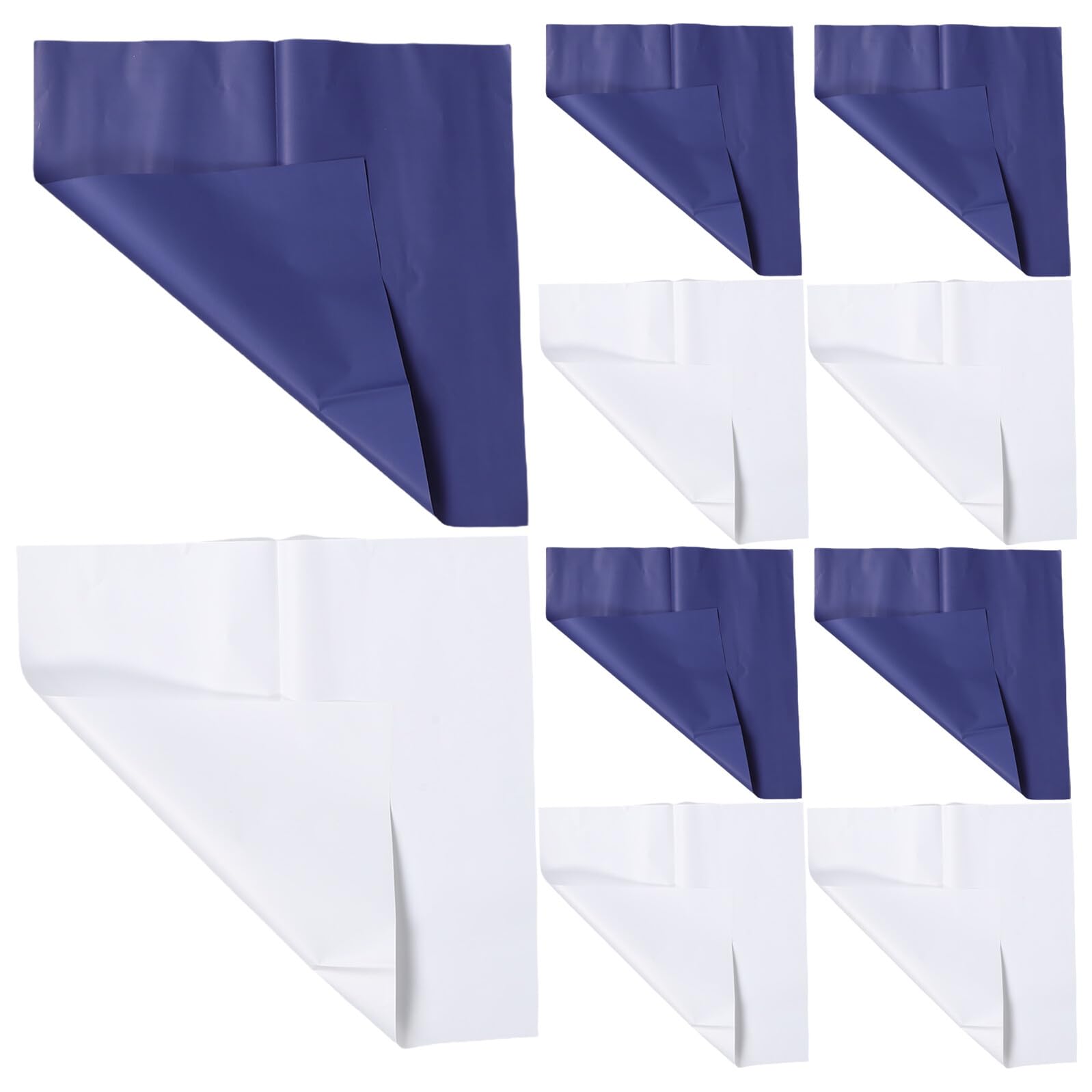 GALPADA 80fogli Carta Regalo Floreale Bifacciale Carta Imballaggio Bouquet Bianca Blu Adatta Compleanni Fidanzamenti Lauree