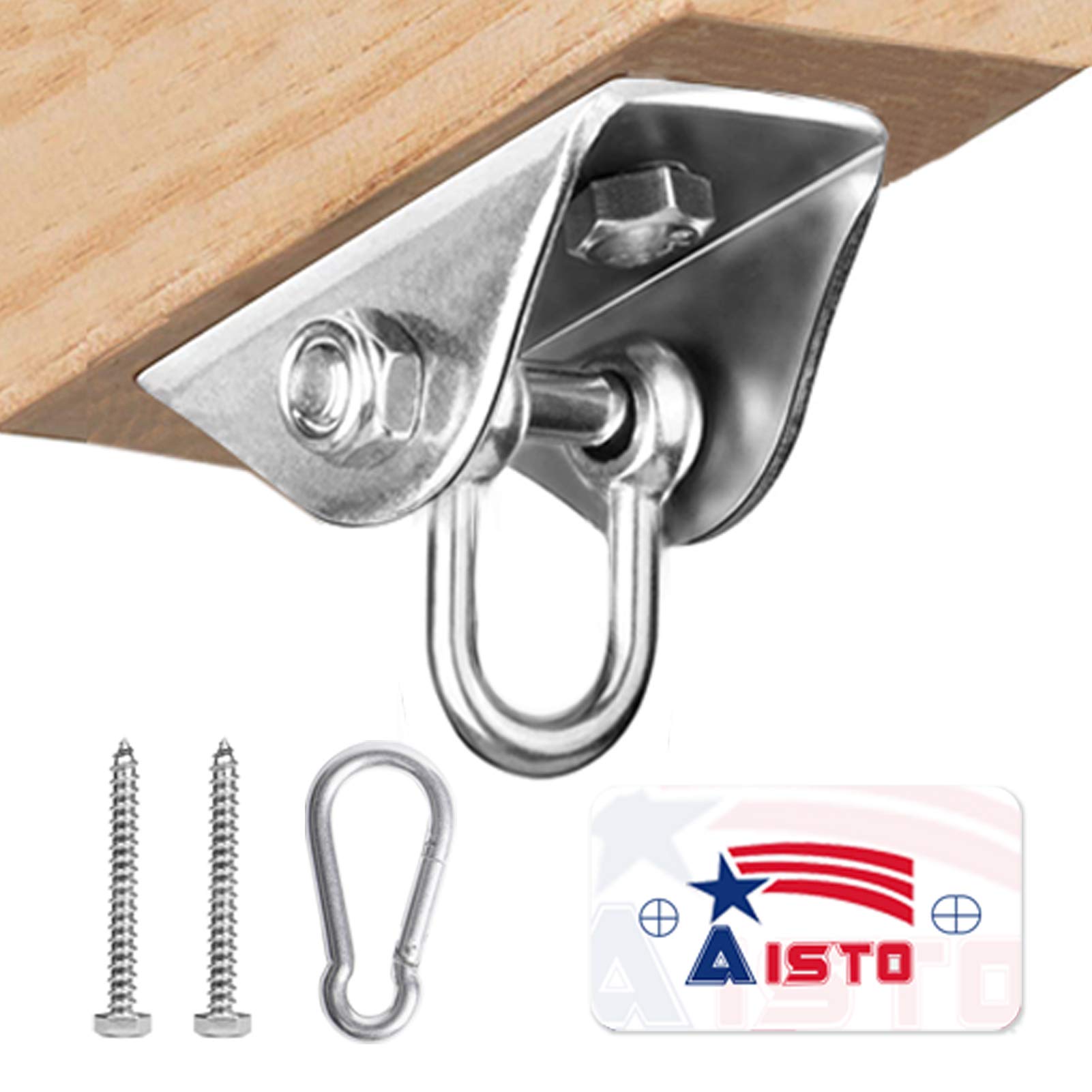 Heavy Duty Swing Hangers for Wooden Sets Stainless Steel Swing Hardware for Porch/Playground/Punching Bag/Heavy Bag 1000 LB Capacity…