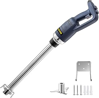VEVOR Commercial Immersion Blender 500W Power, Hand Held Mixer with 19.7-Inch 304 Stainless Steel Removable Shaft, Electric Stick Blender Variable Speed 4000-16000RPM