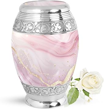 Blush Pink Urn for Human Ashes