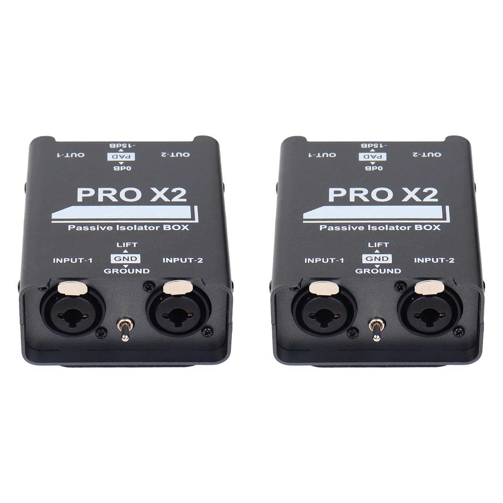 ISTOVO 2X Isolateur Audio 2 Voies, Éliminateur de Courant Audio, XLR 6.5, Isolateur Permalloy, Mixeur de Diffusion en Direct