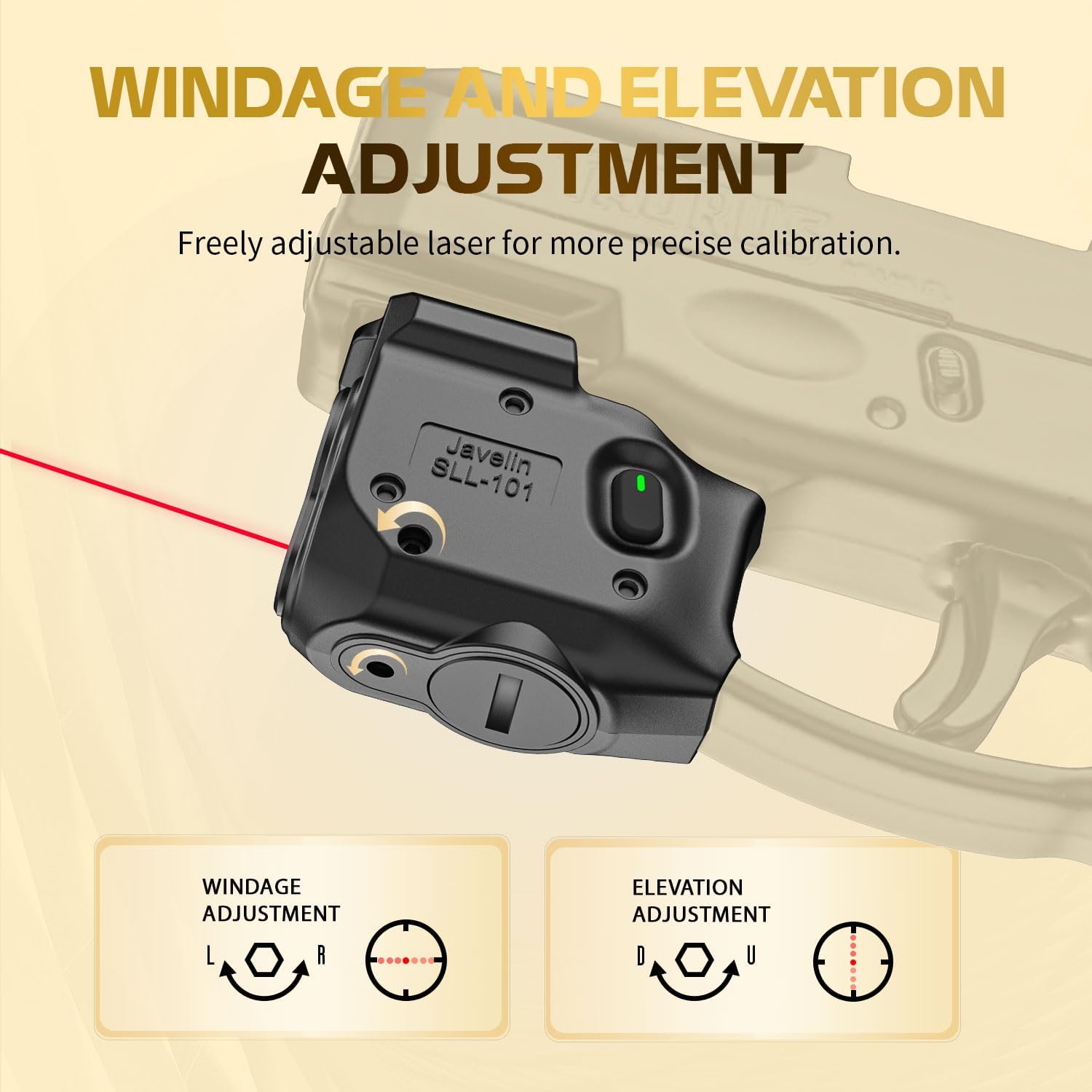 TSG Red Laser Sight Combo Fits: Taurus G2C/G3C/Millennium G2 PT11/PT140 | Compact 150-Lumen Trigger & Rail Mounted Tactical Weapon Light | TSG-SLL101