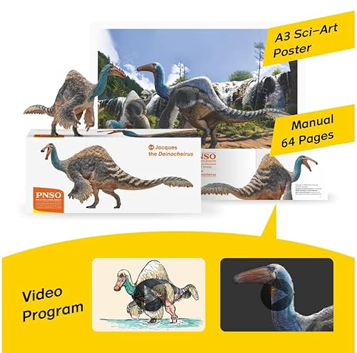 Miniatura 3 de PNSO Modelos de dinosaurios prehistóricos (64 Jacques The Deinocheirus)