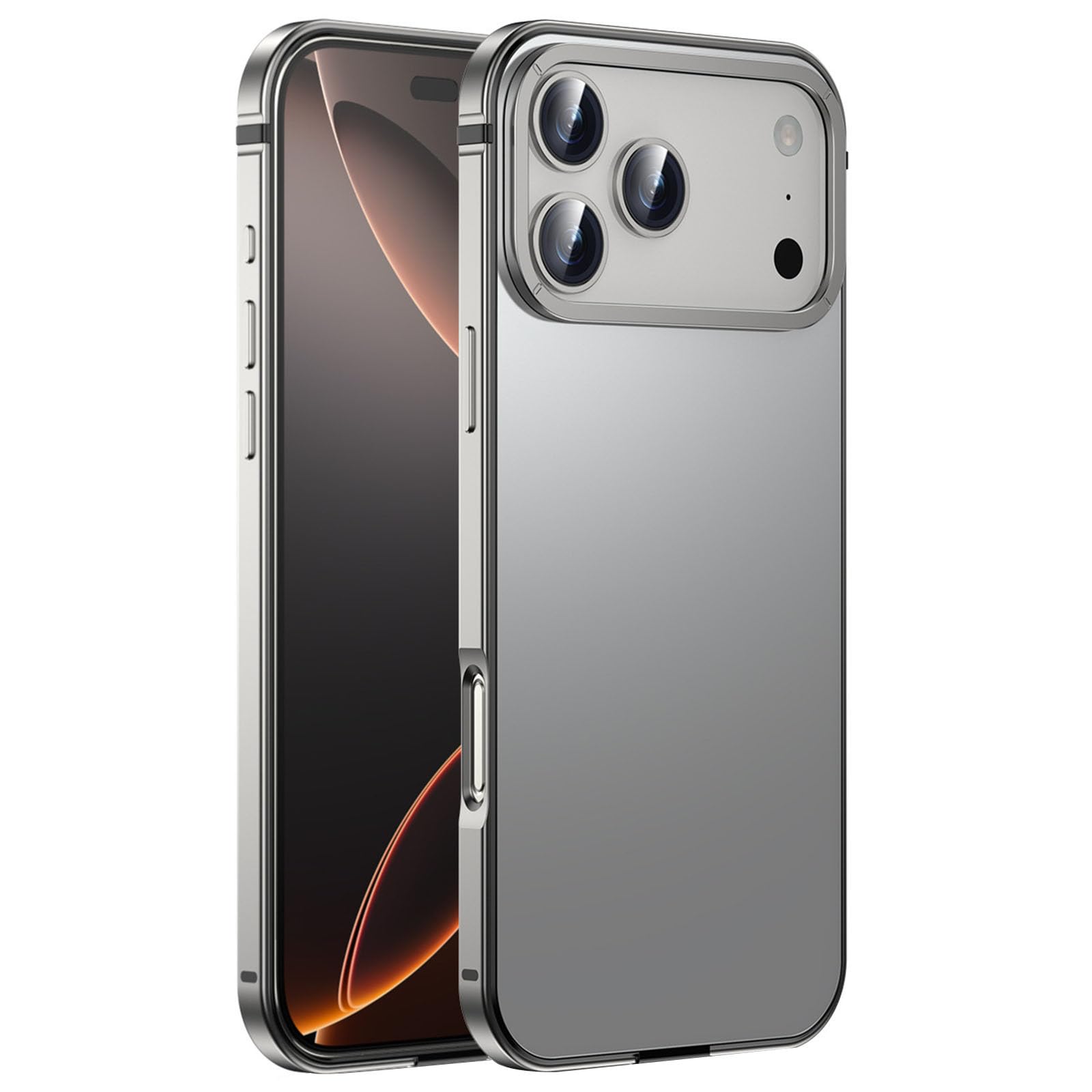 Coque iPhone 17 Pro Max gris anti-rayures en polycarbonate - 8