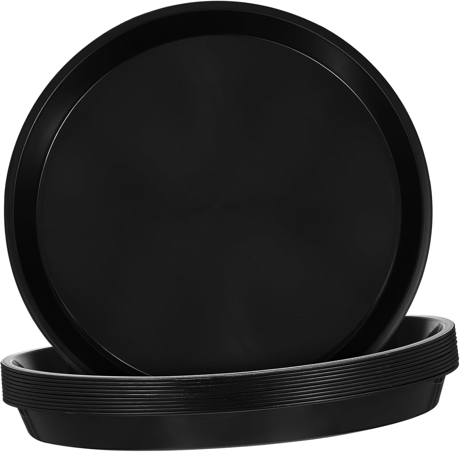 10 Pcs Plastic Plant Pot Trays Floral Saucers Raised Edges Garden Plant Pot Trays Home Decor