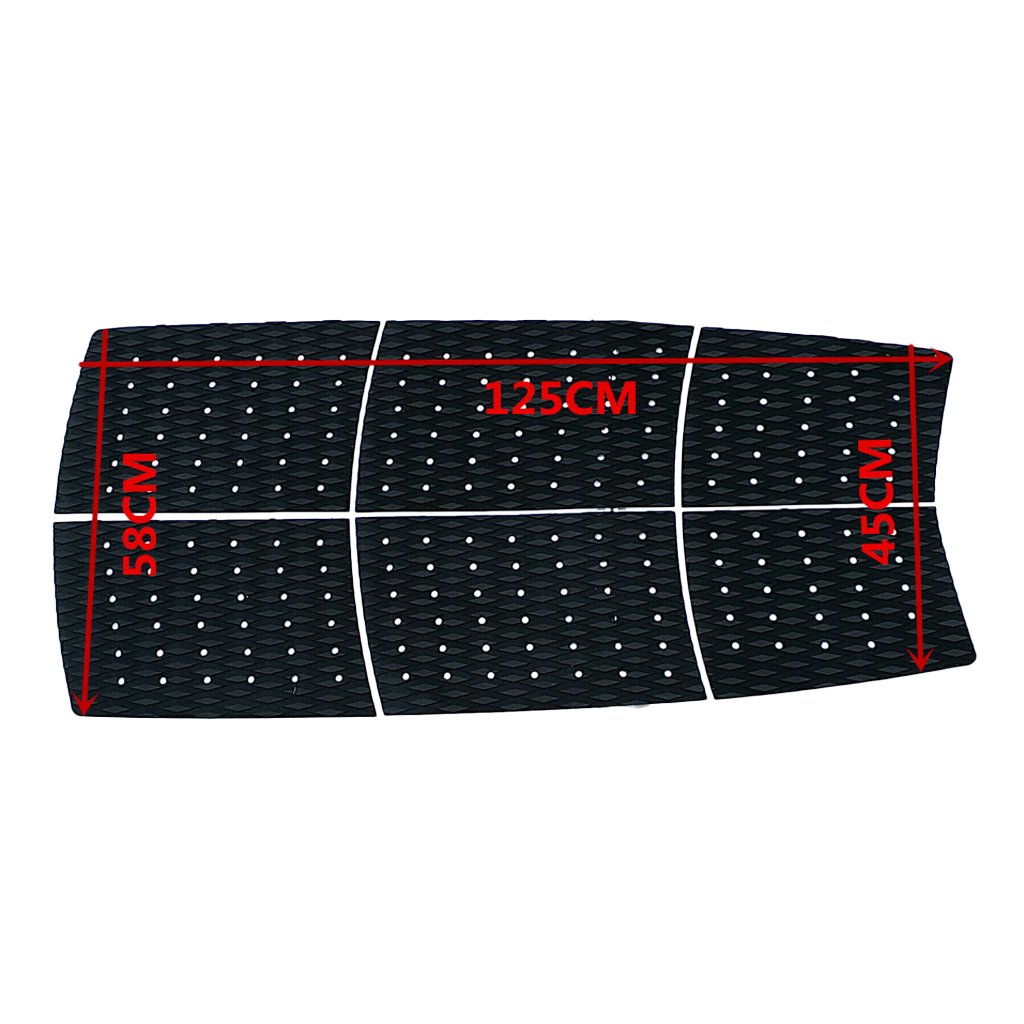 Perfeclan 6 Set de Pads Planche de Surf Pads Longboard Surfboard, Adhésif, Antidérapant, Durable Et Durable