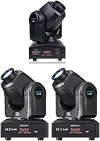 Vista 1 de BETOPPER Luces de cabeza móvil para DJ, luz estroboscópica LED para escenario, 8 GOBO, 8 colores, 3 paquetes