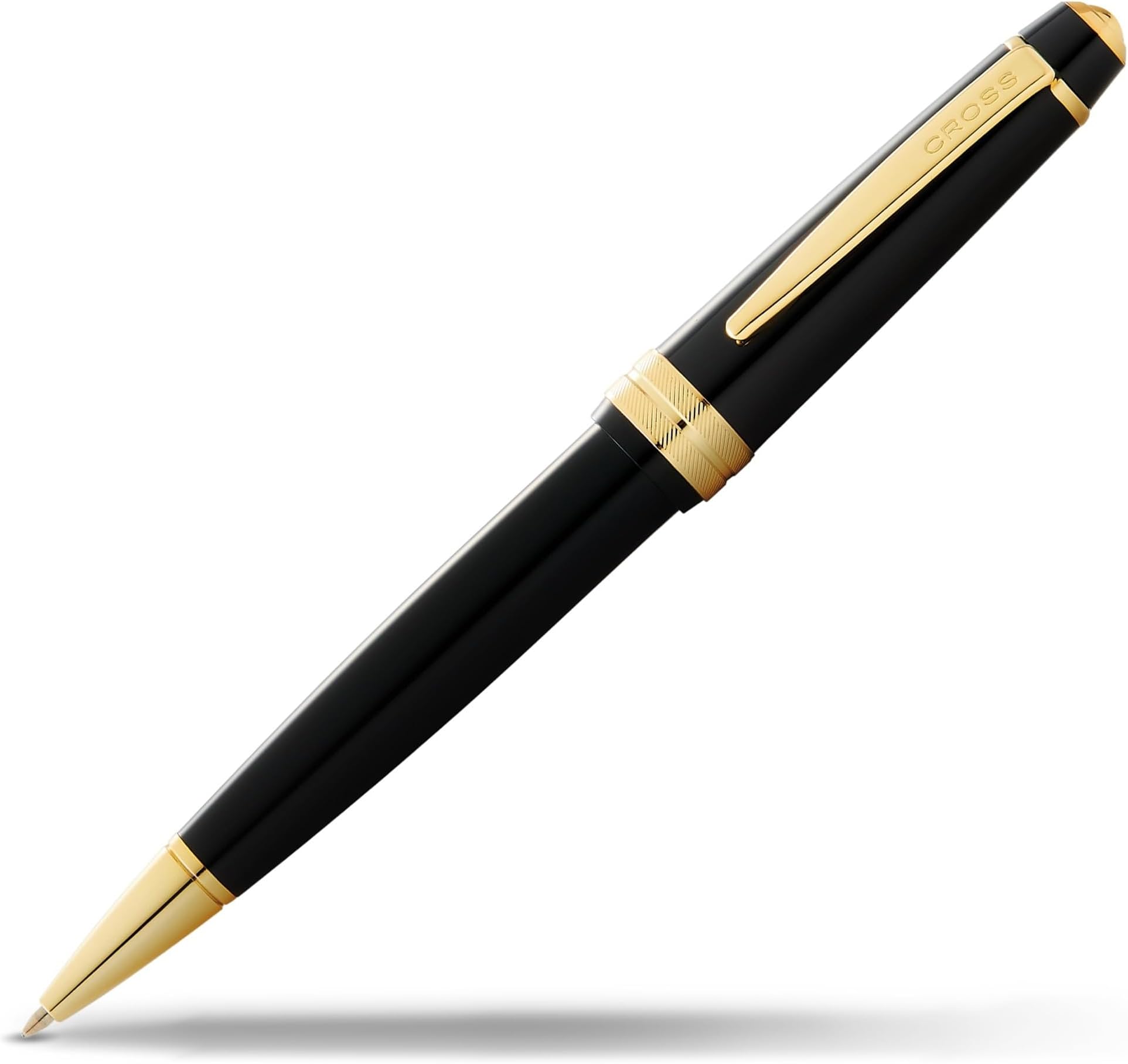 Cross Bailey Light Polished Black Ballpoint Pen – Refillable, Fine Point Black Ink, Presented in Everyday Gift Box