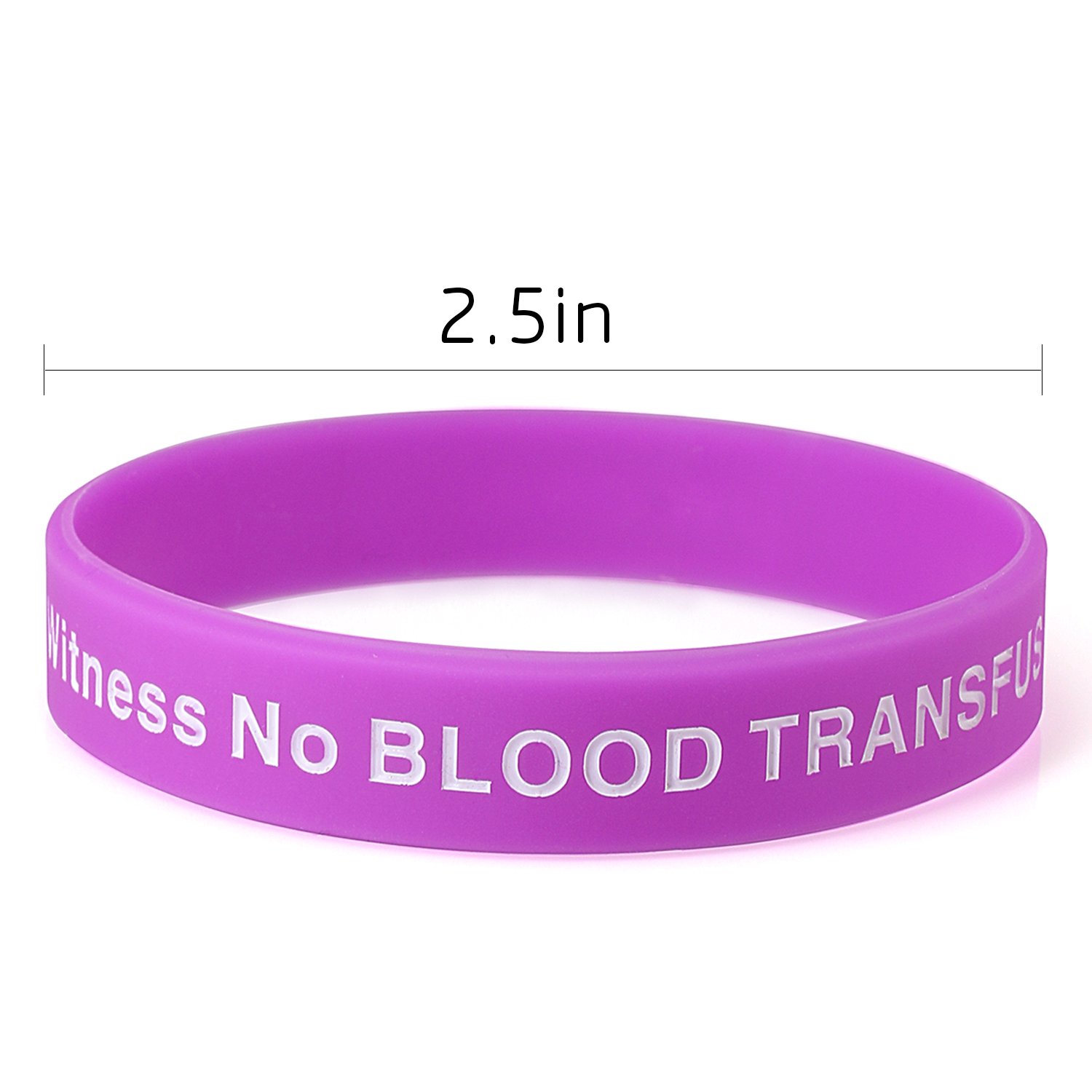 Jw. ORG pas de sang d'identification médicale Wristband-rainbow-5pcs