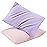 TILLYOU Toddler Pillowcase 2 Pack with Envelope Closure,13 x 18 Silky Soft Microfiber Travel Kids Pillowcase for Boys and Girls,Light Purple & Light Pink