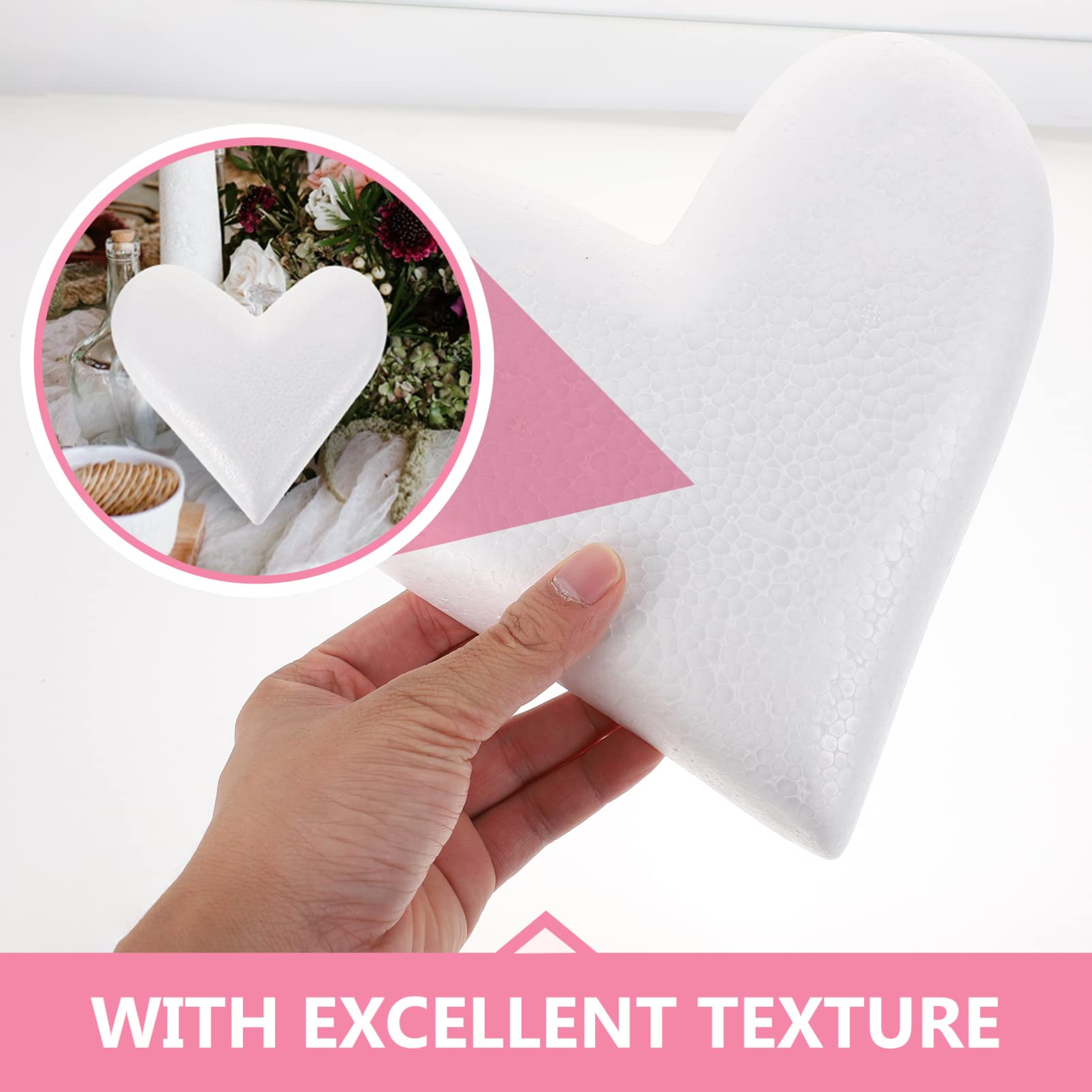 Cœur En Polystyrène, Forme Pleine, 9 Cm | Loisirs Créatifs VBS Service Hobby