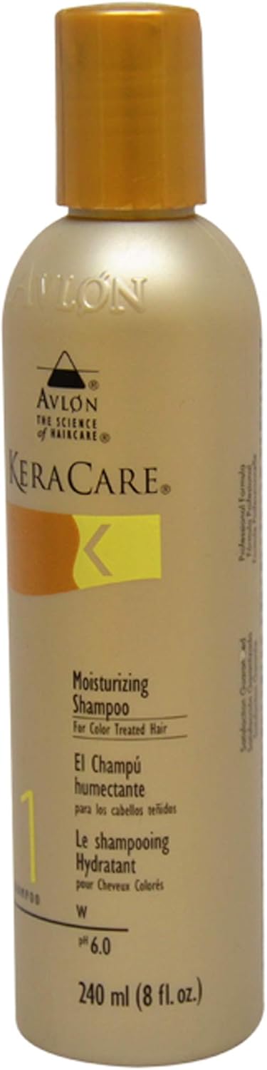Avlon KeraCare Moisturizing Shampoo for Color Treated Hair, Shampoo 1, 240ml/8 fl. oz.