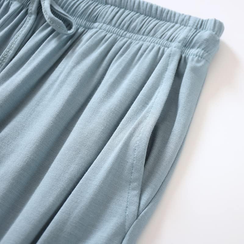Soft Women's Modal-Cotton Pajama Pants with Pockets & Drawstring - Lounge Pants for Sleeping (Black/Blue/Pink/Gray) - Image 3