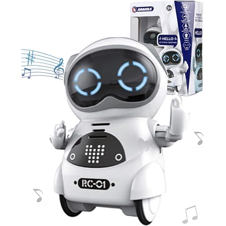 Amazon Co Jp Toy Lob ポケットロボット コミュニケーションロボット スマートロボット ミニ ロボット 対話 ダンス 音楽 ライト 英語対応 日本語説明書付き ホワイト ホビー 通販