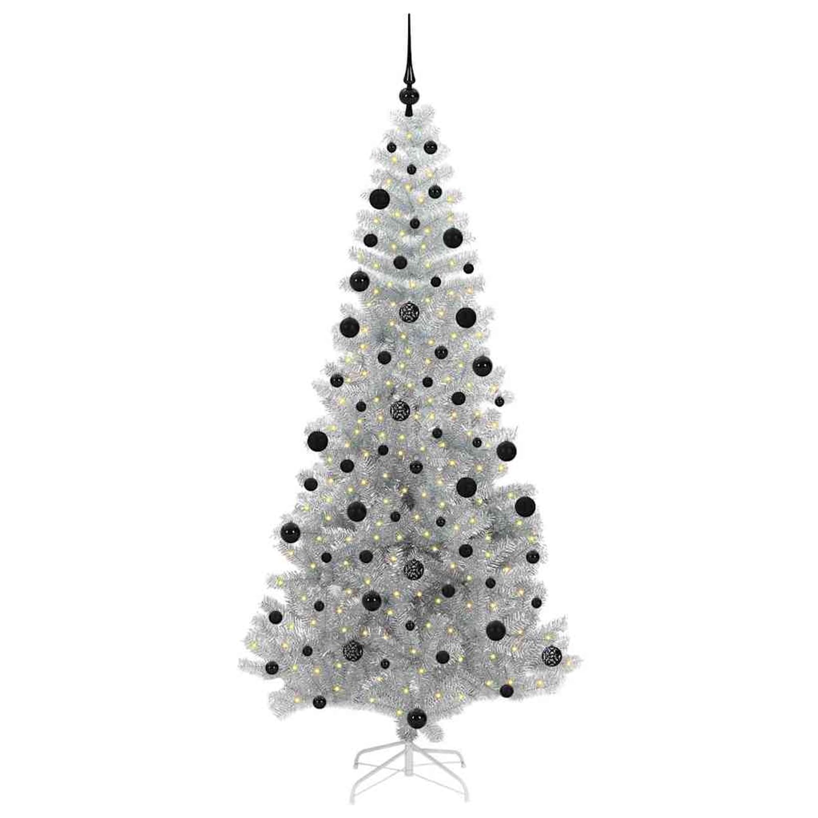 Gecheer Albero di Natale LED 210 cm, Illuminazione Calda, Decorazioni Natalizie, Strisce LED Flessibili, Arredo Festivo, Ideale per Interni ed Esterni