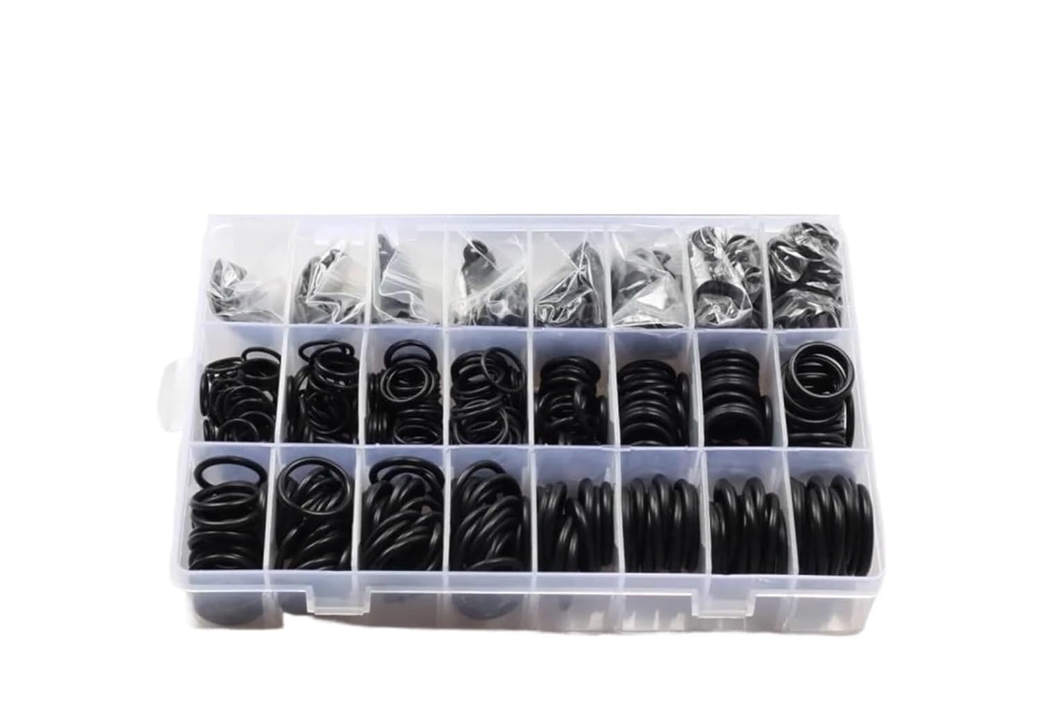24Sizes Universal Car Air Conditioning O Rings Auto Repair Tools Compressor Rubber Rings Sealant Car Accessories - Assortment Gasket Kit(740PCS)