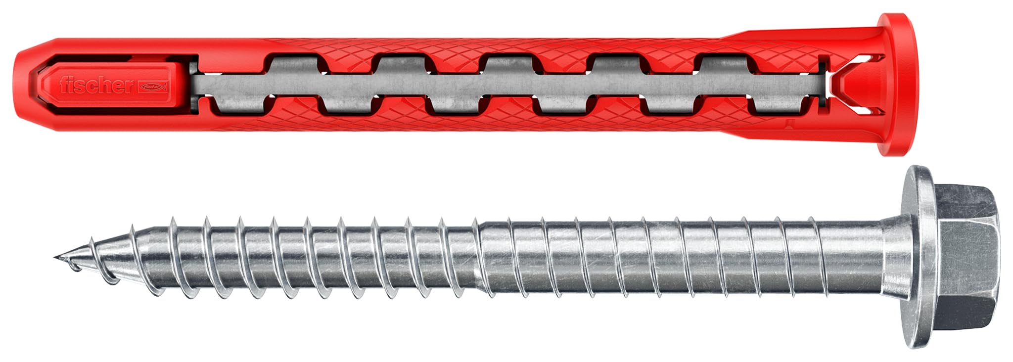 fischer Spreidpluggen SX Plus 6 x 30 in grote verpakking, pluggen voor optimale grip bij bevestigingen in beton, massieve baksteen, cellenbeton, hooggatbaksteen enz., zonder schroeven, 240 stuks