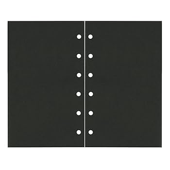 お客　1／6サイズ本体＋台座+黒顔パーツ Amazon.co.jp: ミニ6穴サイズ BLACK／ブラック 無地 上質紙