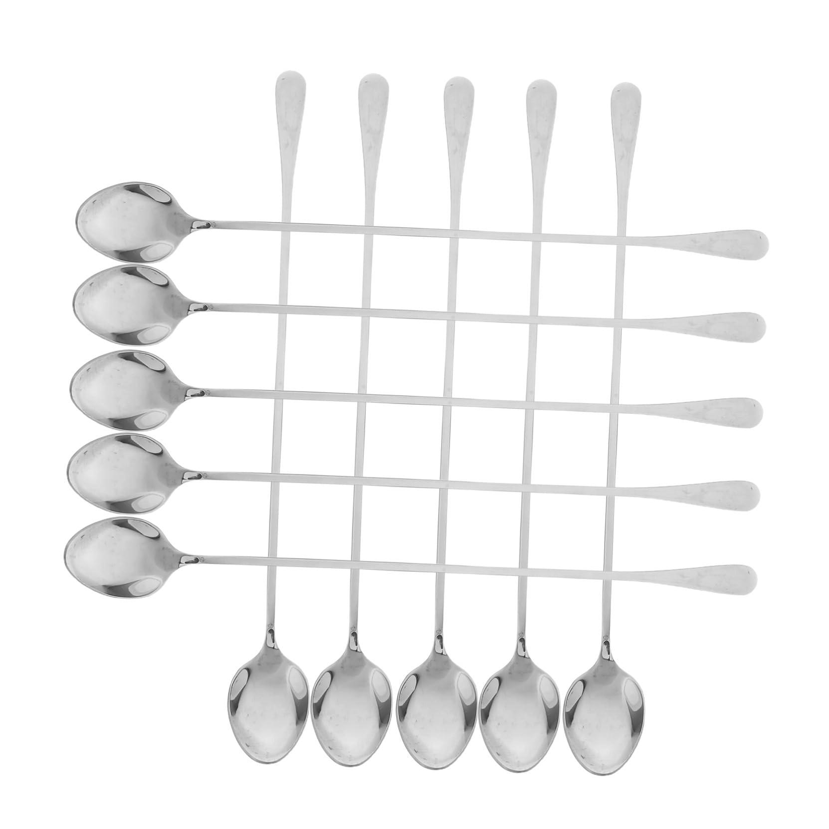 Cuillères à café épaisses en inox pour mélanger desserts et sauces