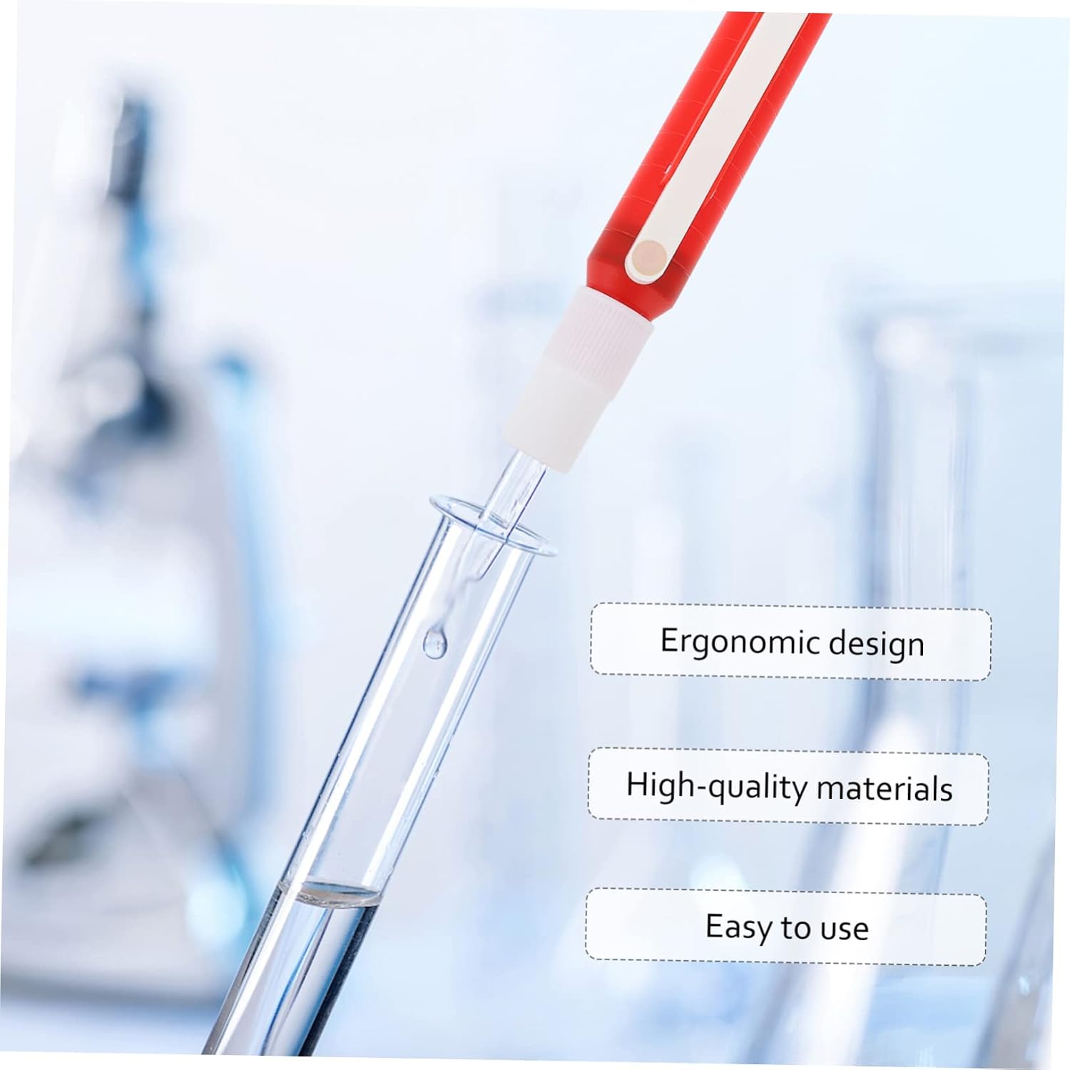 2pcs Laboratory Plastic Pipette Pump Manual Scientific Pipette Pump for Precise Filling and Dispensing Easy One-Hand for Liquid Sample Handling Labs