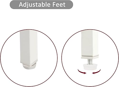 Miniatura 7 de Juego de 2 mesitas de noche de ratán, mesa auxiliar de ratán de 15.75 pulgadas con cajón, mesita de noche moderna, patas de metal, mesa auxiliar