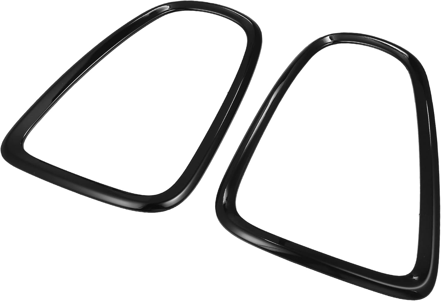 1 Pair Taillight Trim Rings Compatible for Mini Cooper R58 Coupe 2011-2015, Durable Plastic Black Rear Left Right Side Tail Lamp Ring Bezel