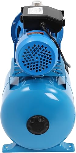 Miniatura 5 de Bomba de pozo poco profundo 1HP con tanque de presión, cabeza máxima de 148 pies, bomba de riego de acero inoxidable de 800 GPH con interruptor de