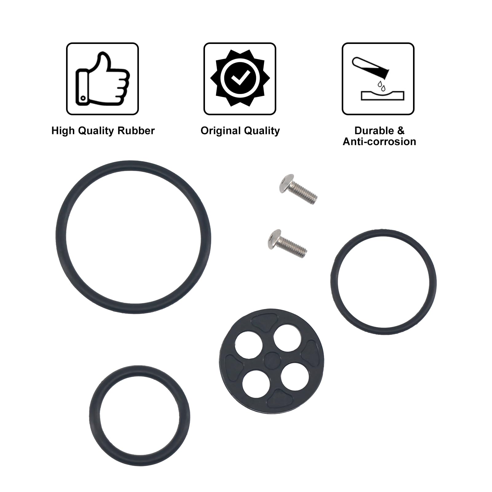 Amazon.com: PEVAST Fuel Tap Gas Valve Petcock Gasket Rebuild Kit