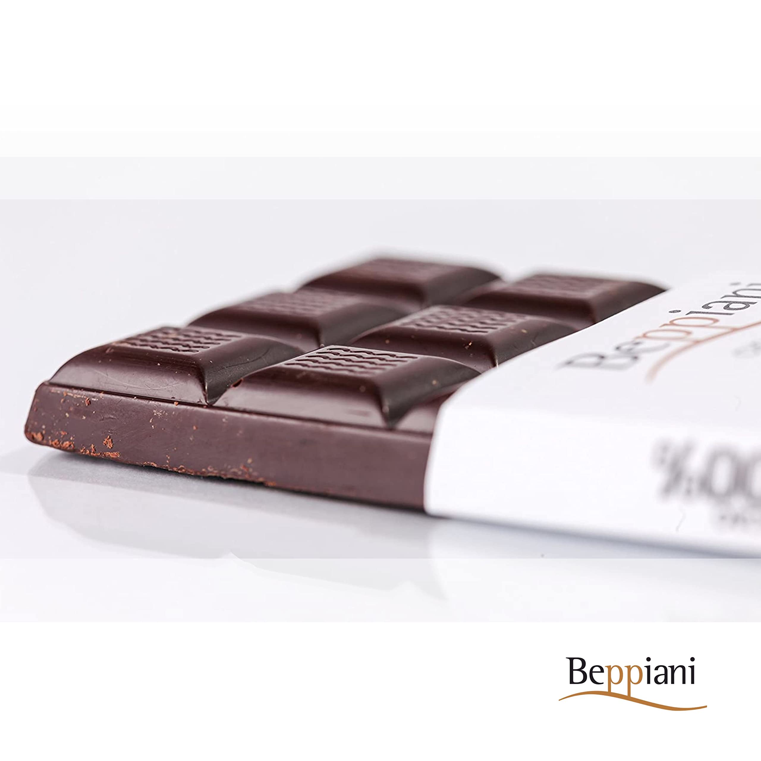Beppiani 100% Masy Kakaowej Czekolada Artisan Wegańska Bez Cukru Zestaw 11 sztuk Made in Italy