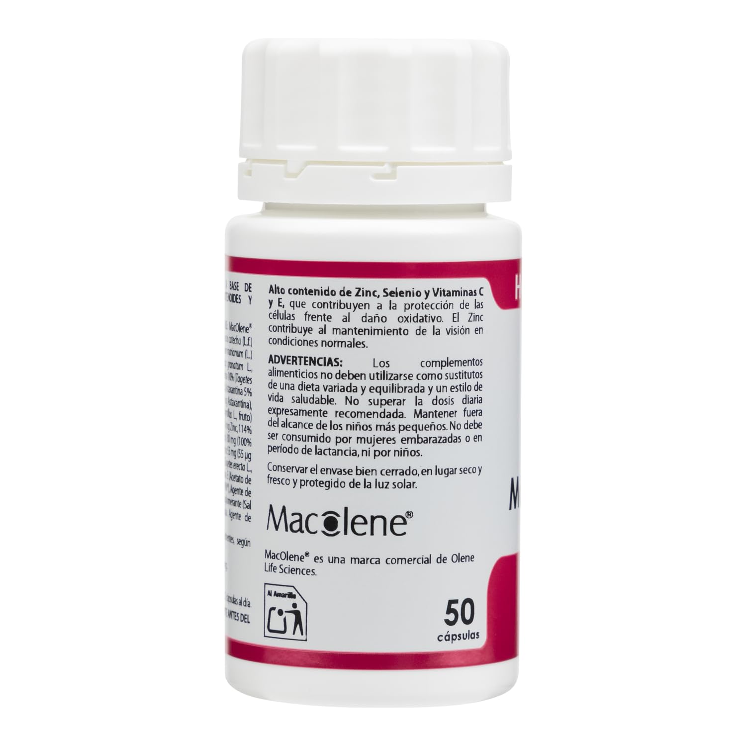 Equisalud - Holomega Mácula Pro con Luteína y Zeaxantina 50 Cápsulas | Apoyo nutricional para la visión normal con Zinc, Astaxantina, Arándano y antioxidantes de origen vegetal