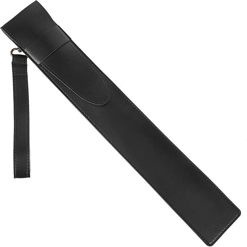 Drum Stick Bag, PU Leather Drumstick Storage Case Holder Essential Drum Set Accessory for All Drumsticks and Percussion Mallets