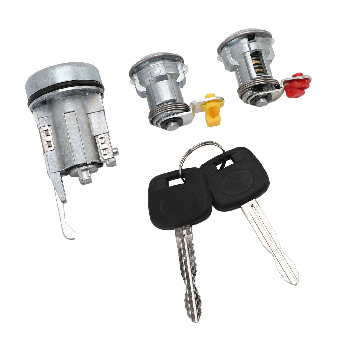 Ignition Switch Door Lock Cylinder Kit High Security Durable Front Door Lock with 2 Keys Replacement for FJ FZJ HDJ HJ HZJ KZJ LJ PZJ RJ7 1985 2006