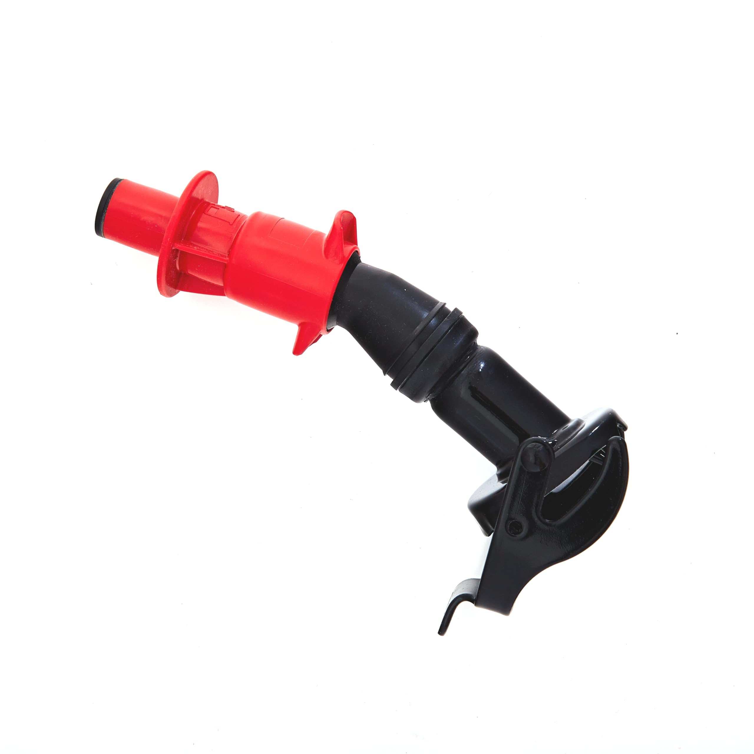 BW® Beccuccio per tanica carburante in metallo, 5/10/20 litri, "Smart Spout" con protezione antigoccia, colore nero, RAL 9005, made in Europe