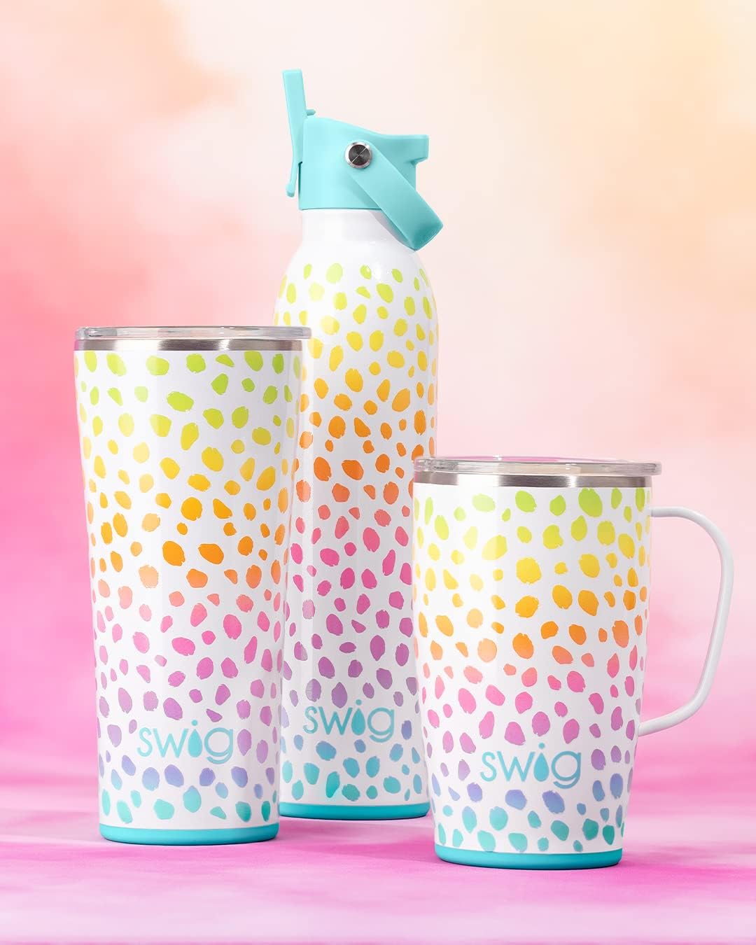 Swig Life 20oz Insulated Water Bottle, Travel Water Bottle with Straw and Lid, Cup Holder Friendly, Stainless Steel (Wild Child) - Image 7