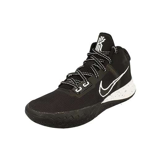 Nike Men's Kyrie Flytrap IV Basketball Shoe (Black/White-Metallic Silver, Numeric_12)