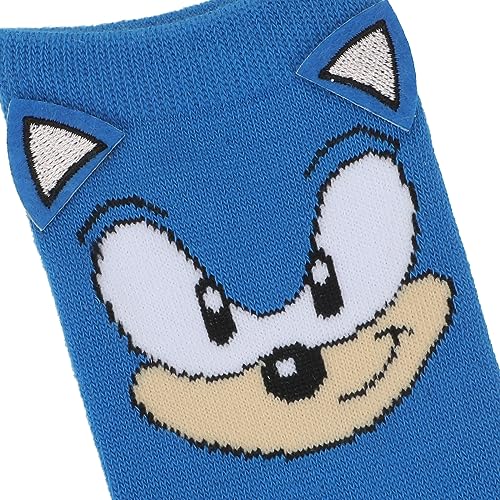 Bioworld Sonic The Hedgehog Sonic Face With 3D Ears 2-Pair Youth Crew Socks - Image 5