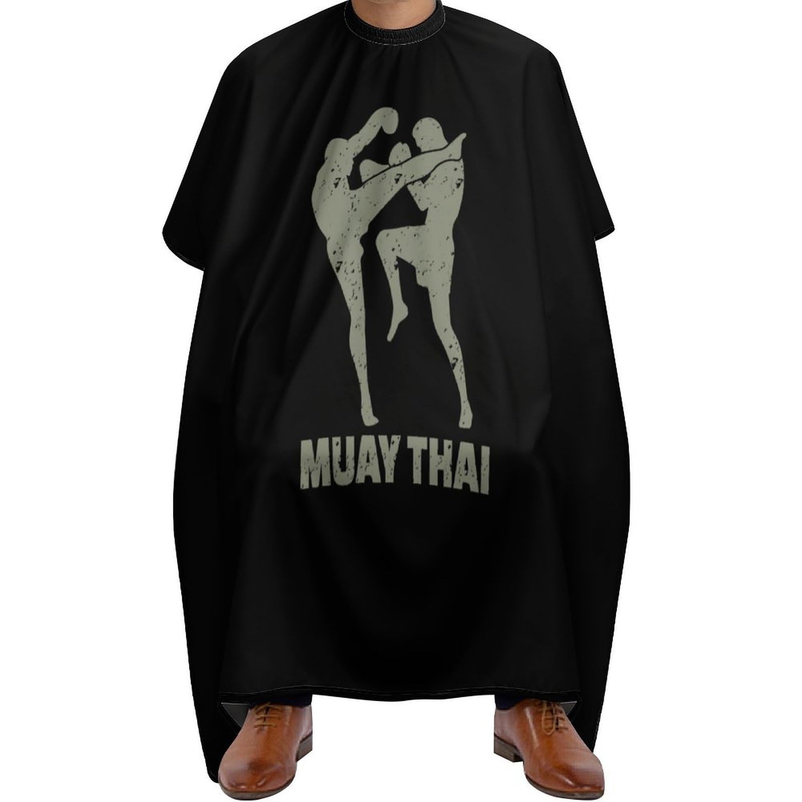 Muay Thai Hair Cutting Cape for Men Women Waterproof Barber Cape Adjustable Salon Haircut Capes