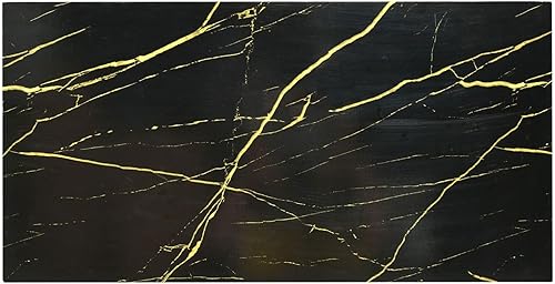 Miniatura 8 de FRITHJILL Mesa de centro con parte superior de mármol sintético, mesa de cóctel contemporánea con cajones y ruedas para sala de estar, área de espera