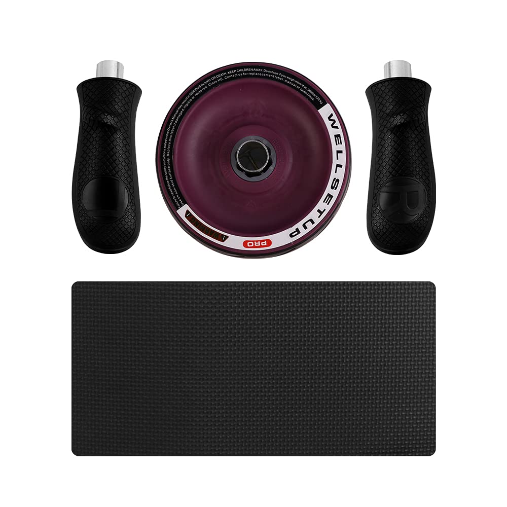 Rullo Addominale AB Roller III Meteor Con Tappetino - Ruota Per Fitness E Palestra