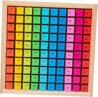 NUOBESTY Brinquedo Jogo De Tabuleiro De Madeira Jogo De Multiplicação Quebra-Cabeça 1 Conjunto Matematico