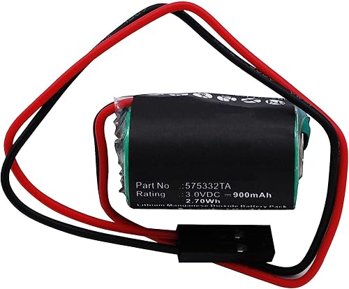 Miniatura 5 de Synergy Digital Batería PLC, compatible con Siemens 575332 PLC, (Li-MnO2, 3V, 900 mAh), repuesto para batería Siemens 575332TA