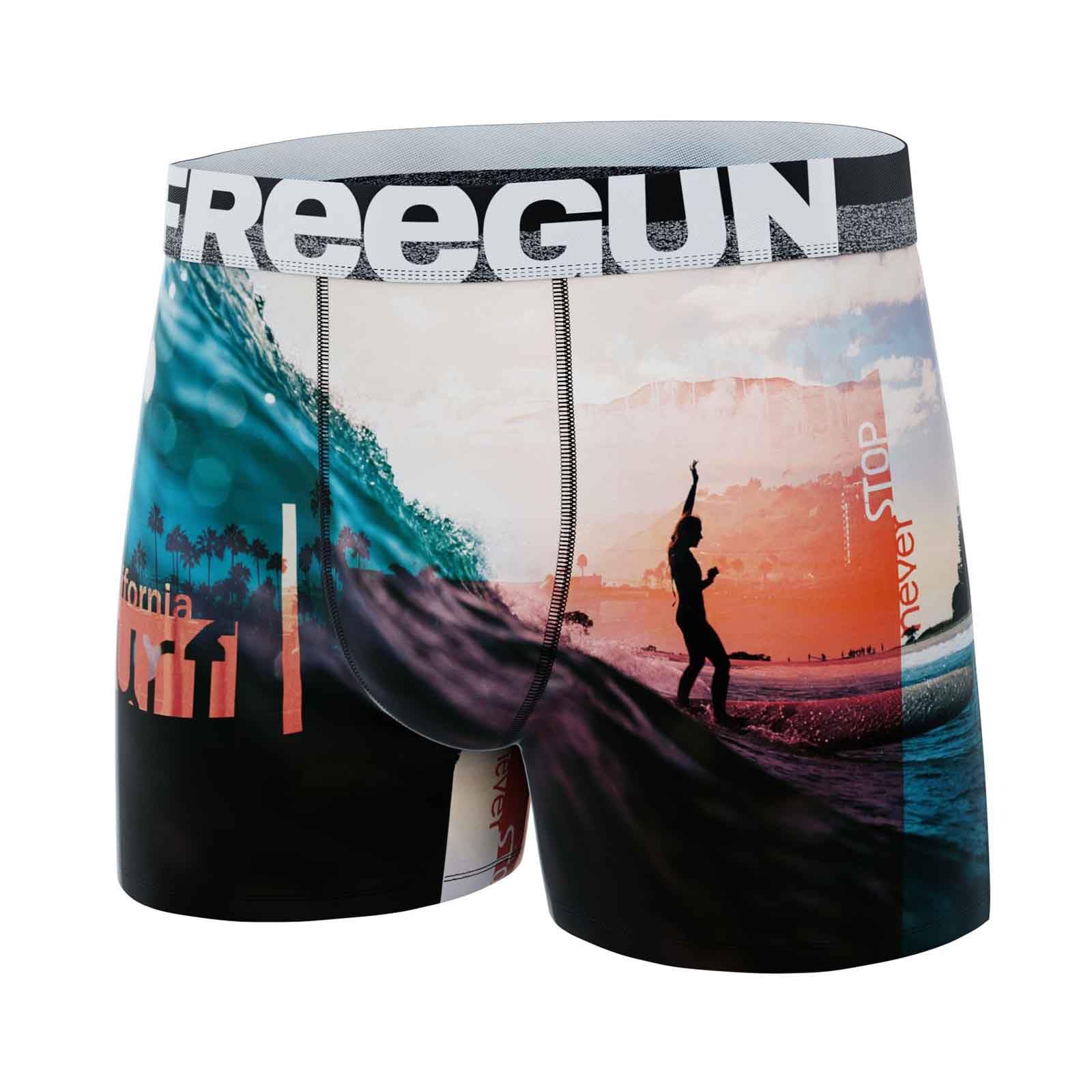 FREEGUN Lot de 6 Boxers Microfibre Homme