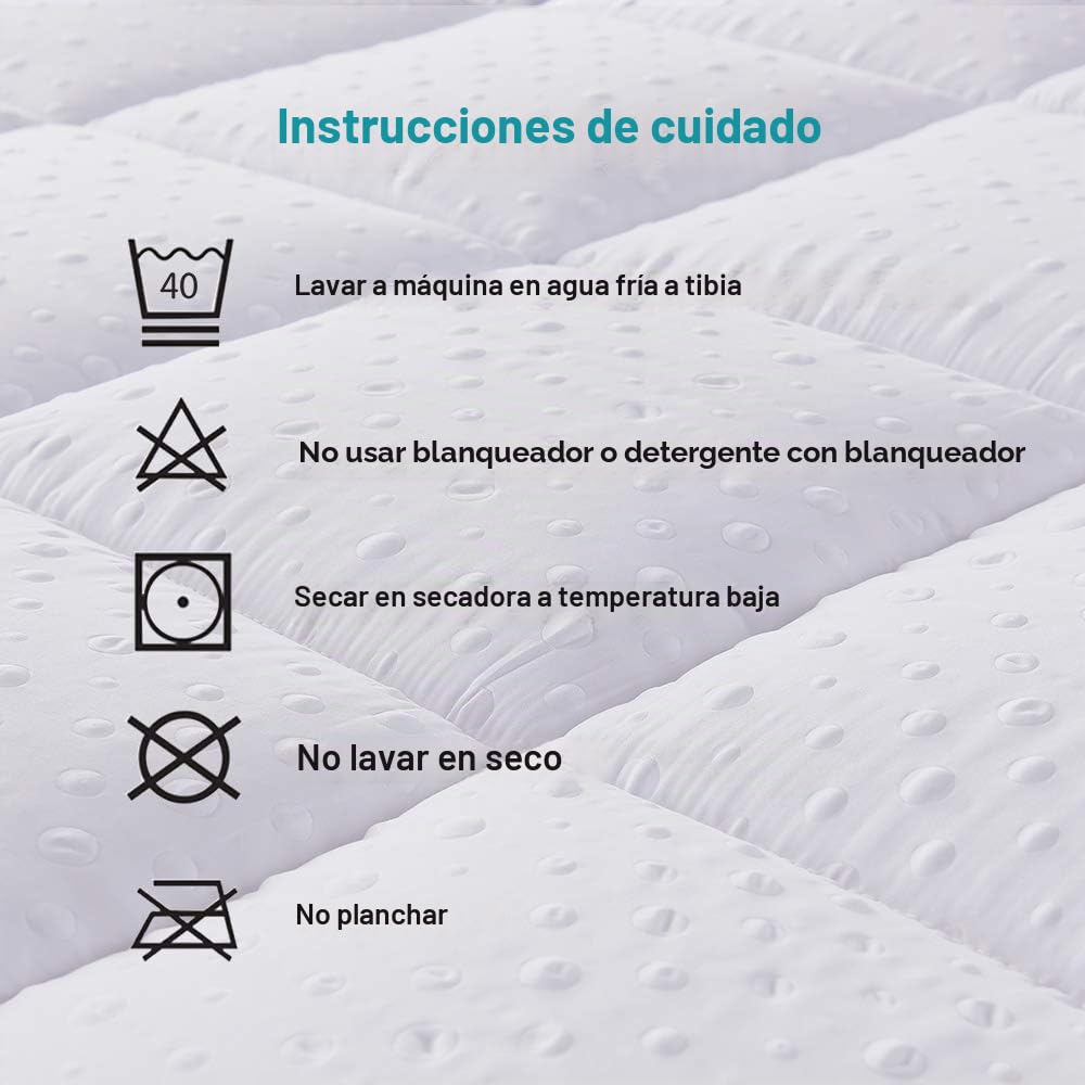 Bedecor 3D Massage Bubbles Topper 160x200cm, Sobrecolchon de Microfibra con 600GSM Poliester, Muy Comodo, Acogedor, Suave y Lavable a Maquina