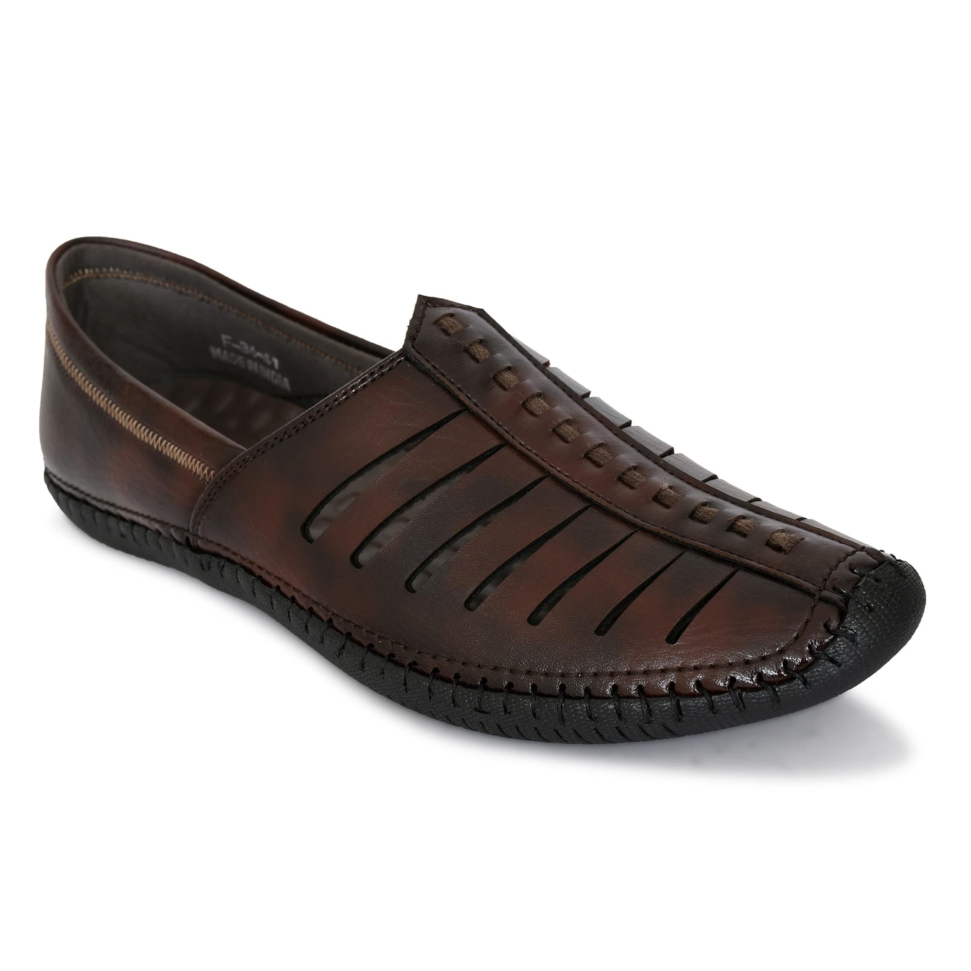 YOU LIKE Casual Juti for Men, Flexible Sole Brown Colour and Slip on Ethnic Shoe (Numeric_8) (B0B5LNLXTH) Amazon Price History, Amazon Price Tracker