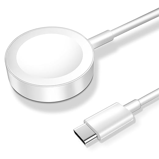 𝟐𝟎𝟐𝟒 𝐔𝐩𝐠𝐫𝐚𝐝𝐞𝐝 Magnetic Charging Cable for Apple Watch Charger,[USB C Port] Wireless iWatch Charger Cables Compatible with iWatch Series Ultra2/Ultra/8/7/6/SE/SE2/5/4/3/2[3.3FT/1M],White