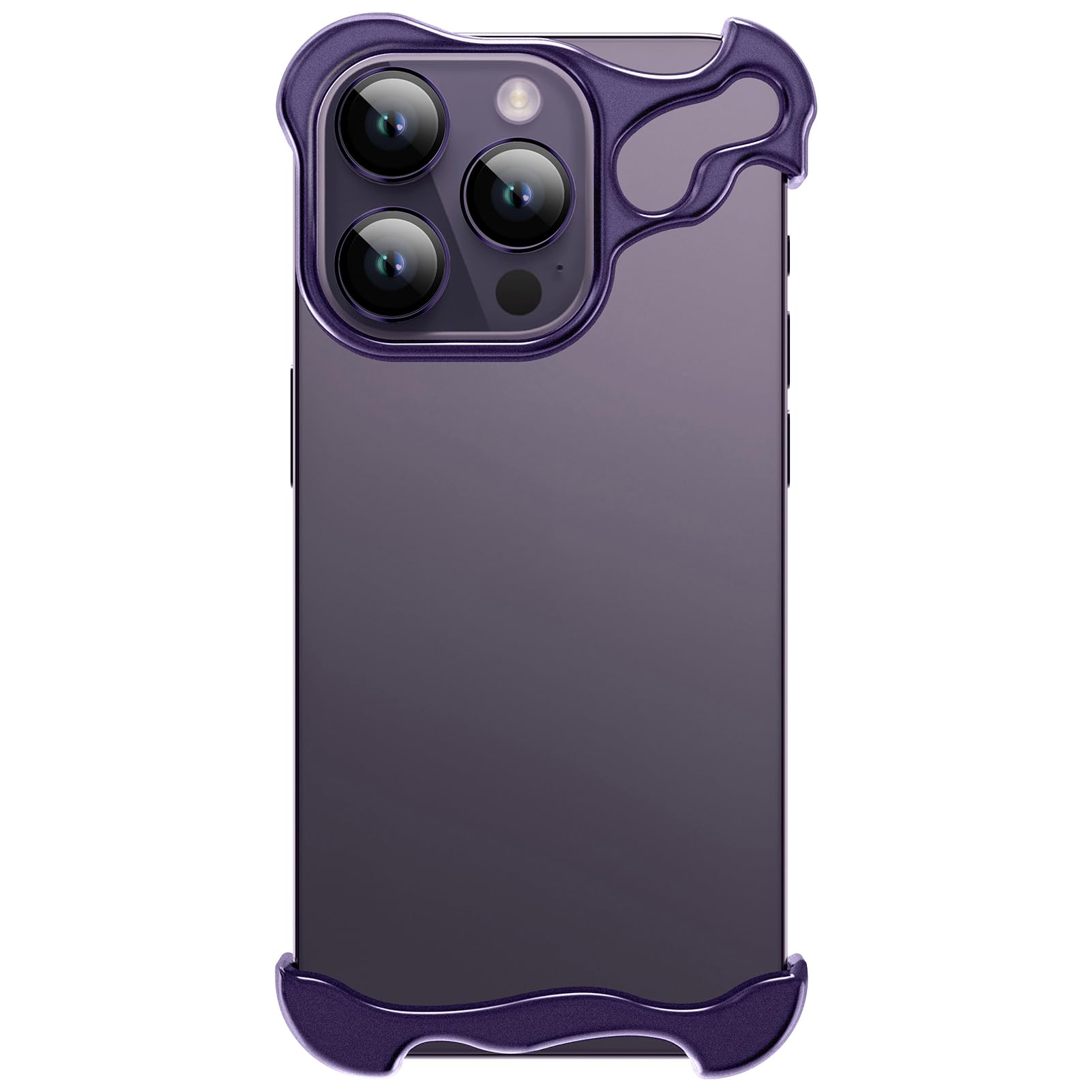 aidvaia Phone Case Compatible with iPhone 14 Pro Max Compatible with Lens Camera Protection, Frameless Minimalist Design, Extremely Highlighting