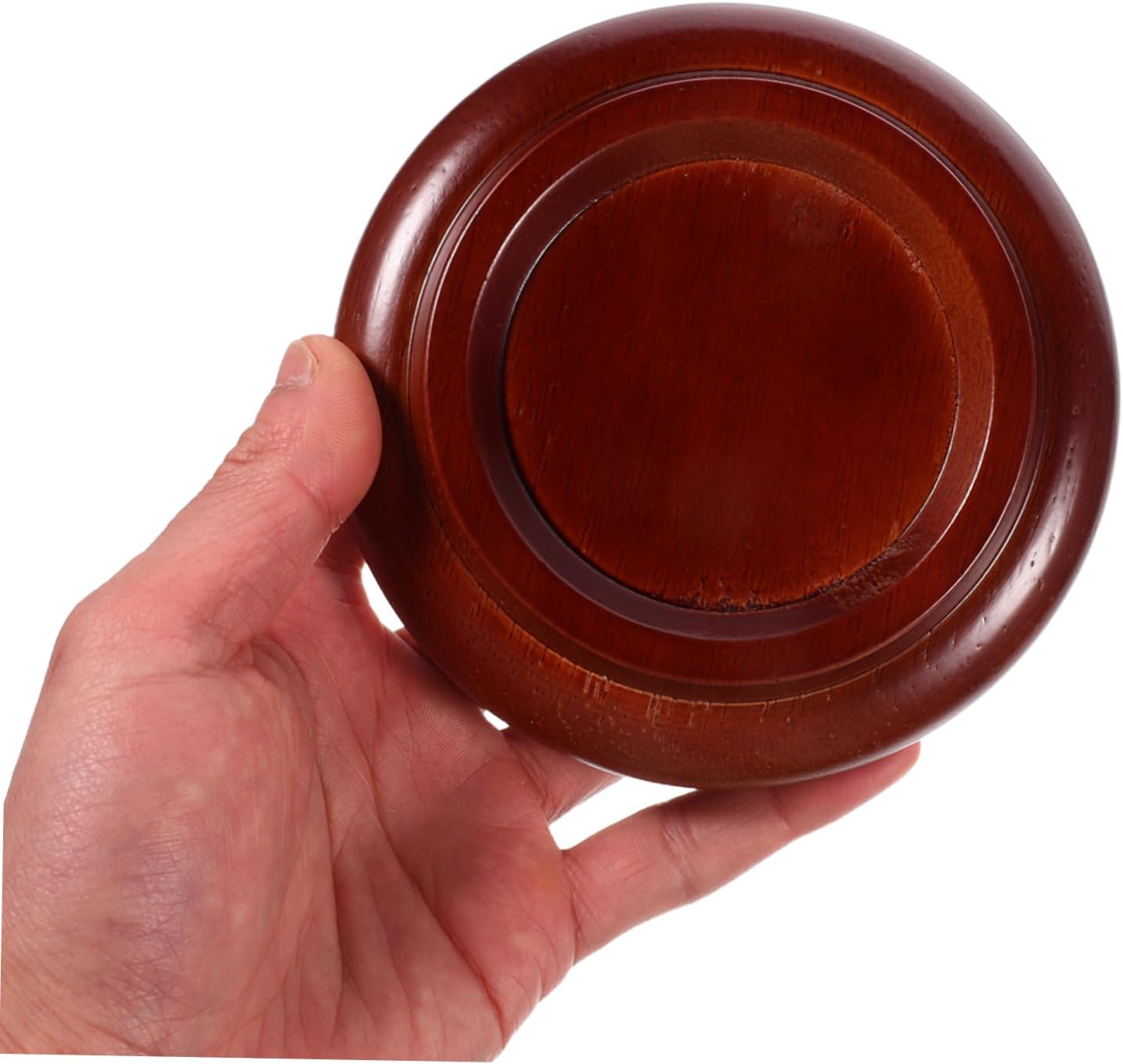 HEMOTON 3pcs Hardwood Caster Cups for Grand Piano Non-Slip Anti-Noise Floor Protectors Durable Foot Pads for Sofas Beds and Chairs Easy Installation Brown